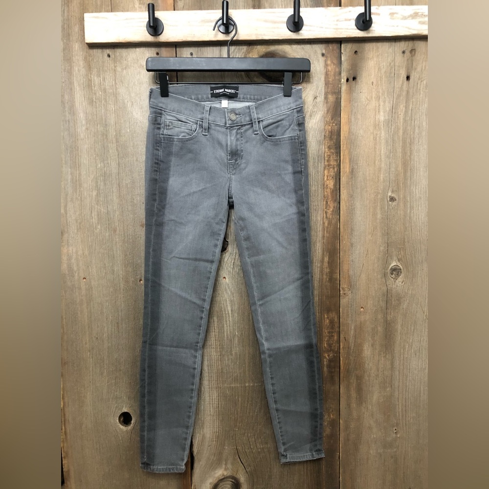 NWOT Etienne Marcel Los Angeles Gray Denim Skinny Jeans Size 26